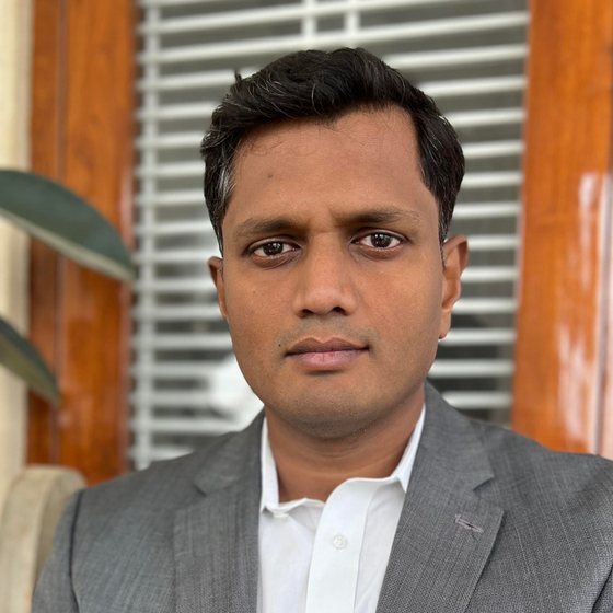 Portrait of Sumanth Karlapudi, Co-Founder of Punarva Bio